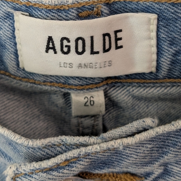 Agolde Cooper Cargo Jeans In Rank Light Wash - Picture 6 of 10